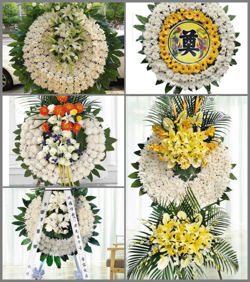 广东江门市鹤山市龙口镇霄南村花圈速递
